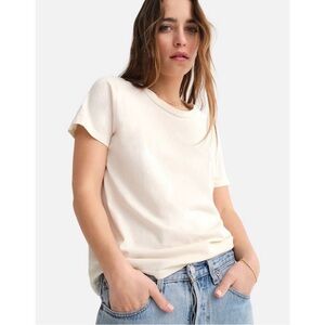 NWT MATE the Label Organic Cotton Classic Tee in Bone Size Small